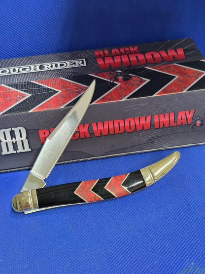 Rough Ryder Medium Toothpick Knife RR1672 Black Widow Series