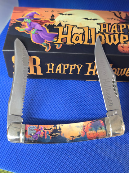 2026 Rough Ryder Halloween Knife Moose Glow in Dark Handle RR2797