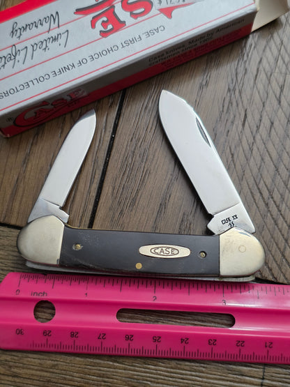 1989 Case XX Smooth Buffalo Horn Handle Canoe NIB 02306