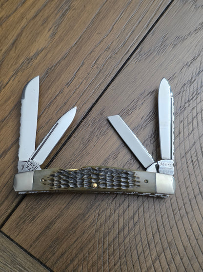 1990 Case XXX Green Rogers Jigged Bone 6488 Congress with File worked Springs and Spine