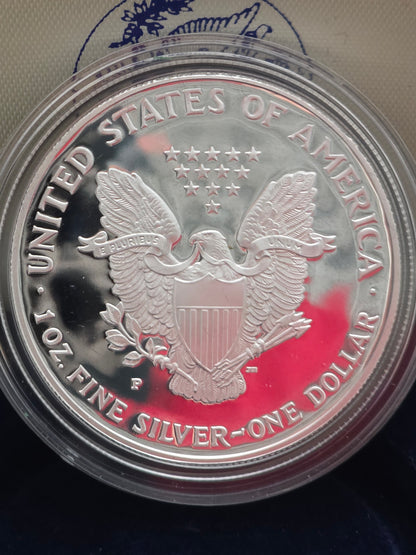 1999 SAE Proof Silver American Eagle $1 New in Box