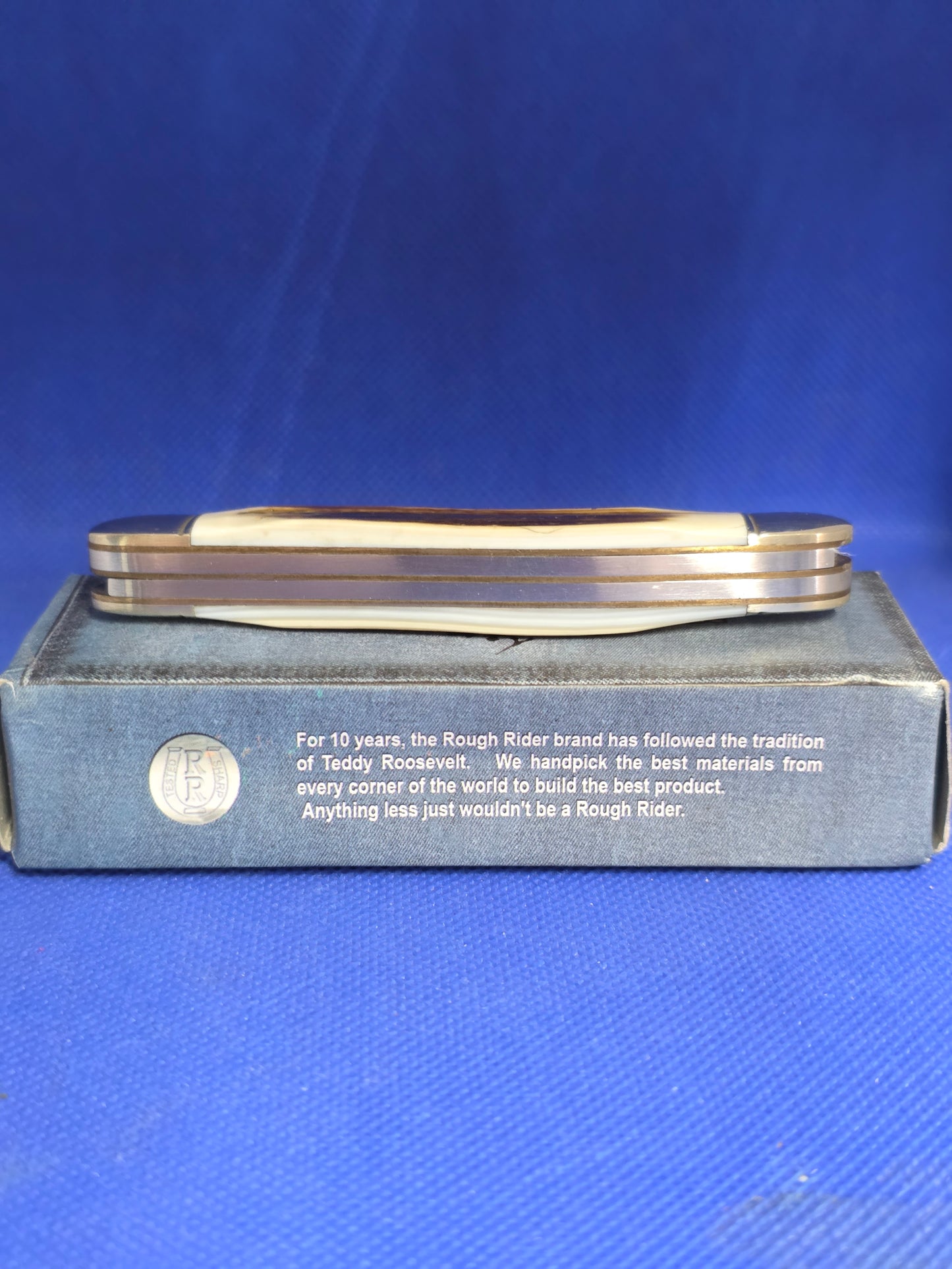 Rough Ryder - Bark Pearl Muskrat Knife - RR498 Rare Find