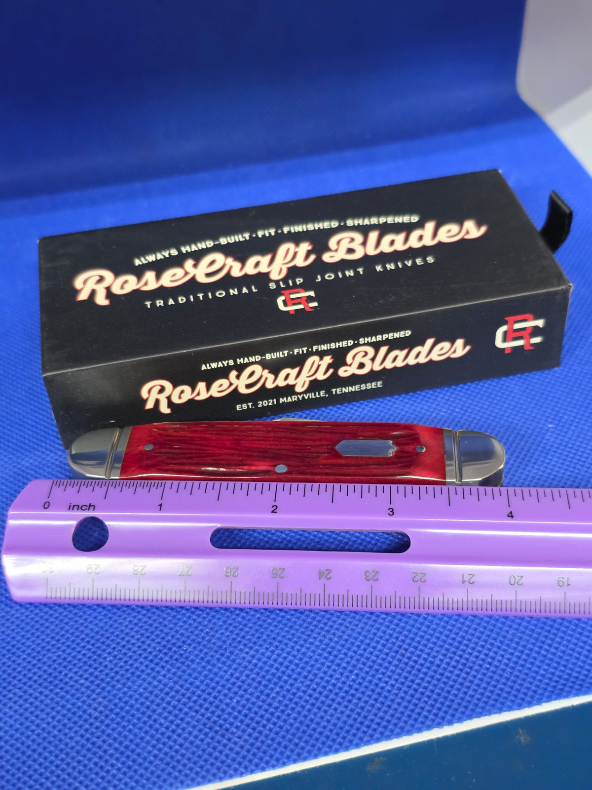 RoseCraft Briarpatch Jack Red Jigged Bone  RCT012-RJB