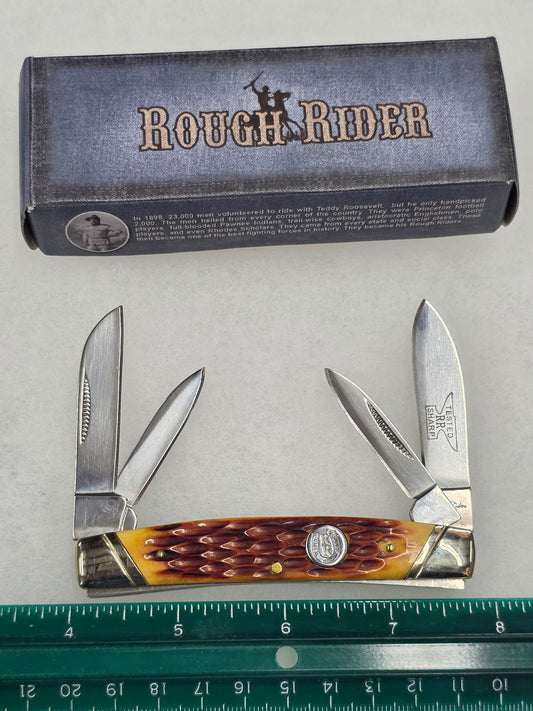 Rough Rider RR371 - Burnt Amber Bone Congress - Horseshoe Shield