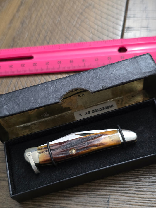 1978 Case XX 5220 Stag Peanut with bail with box