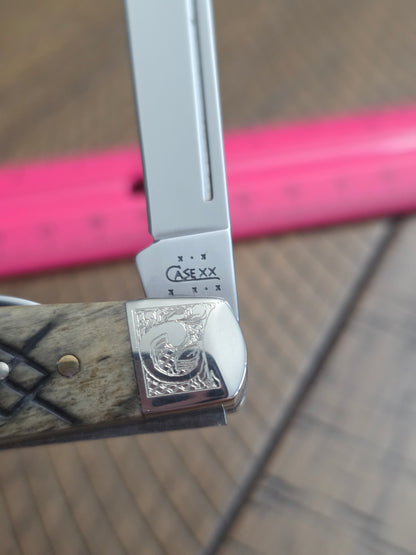 2003 Case XX 6452 Congress Black Diamond Jigged Bone Handles SFO LOWRUN