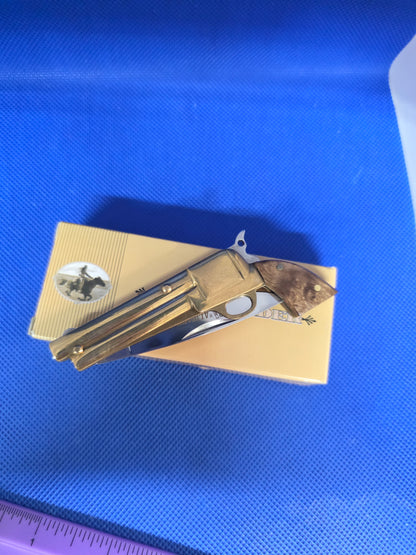 Rough Rider Pistol Knife Wood Grips RR264 Early Run 1st Edition NIB