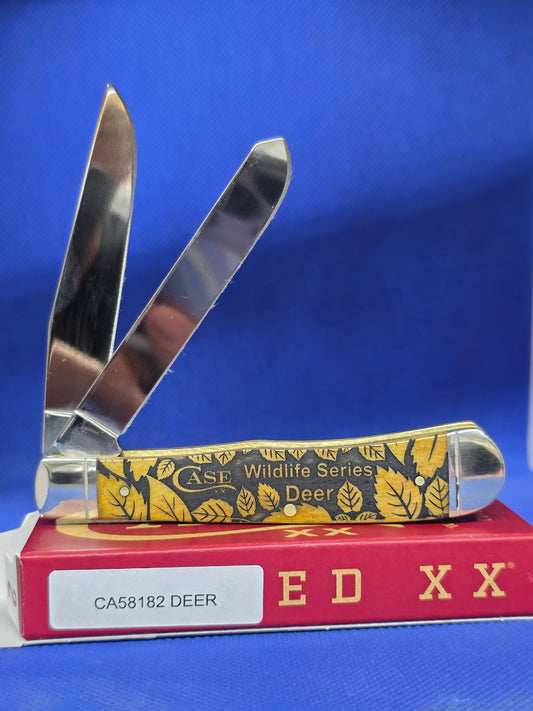 Case XX - Antique Bone Trapper - Deer Wildlife Series - CA58182-Deer