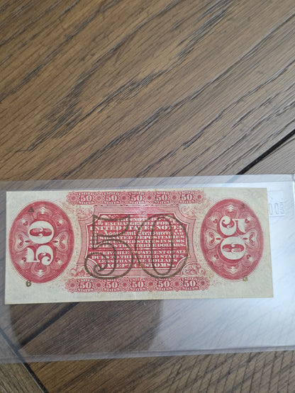 United States Fractional Currency .50 Cent - Excellent Condition Third Issue