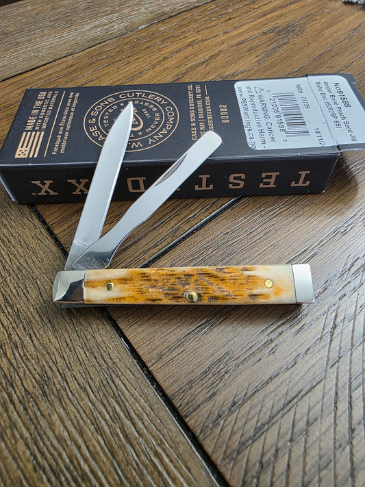 Case XX Pilot Test Run Baby Doc 6282SP Amber Bone Jig 91598