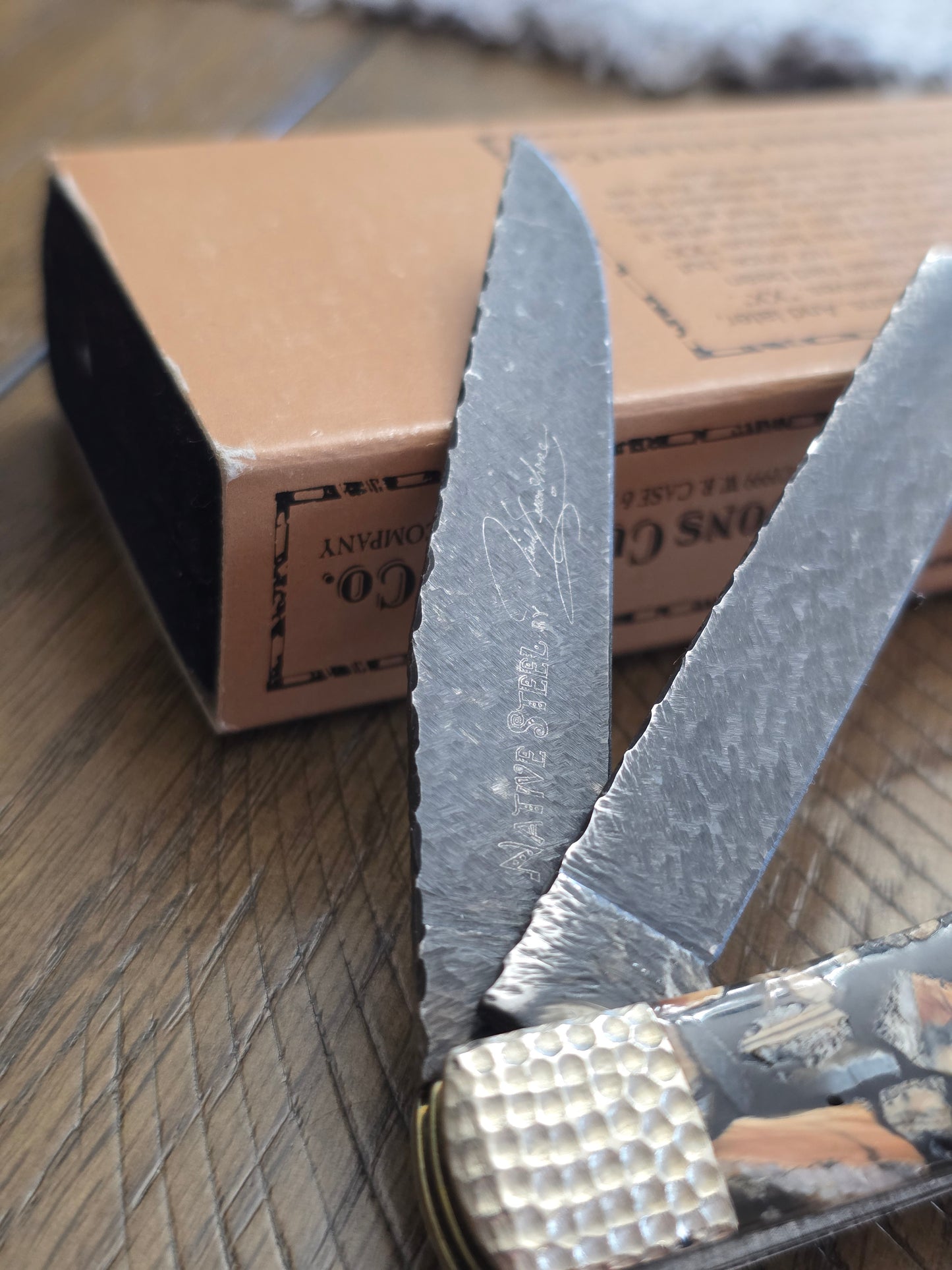 2003 Case XX Custom Trapper with Native Steel by David Yellowhorse