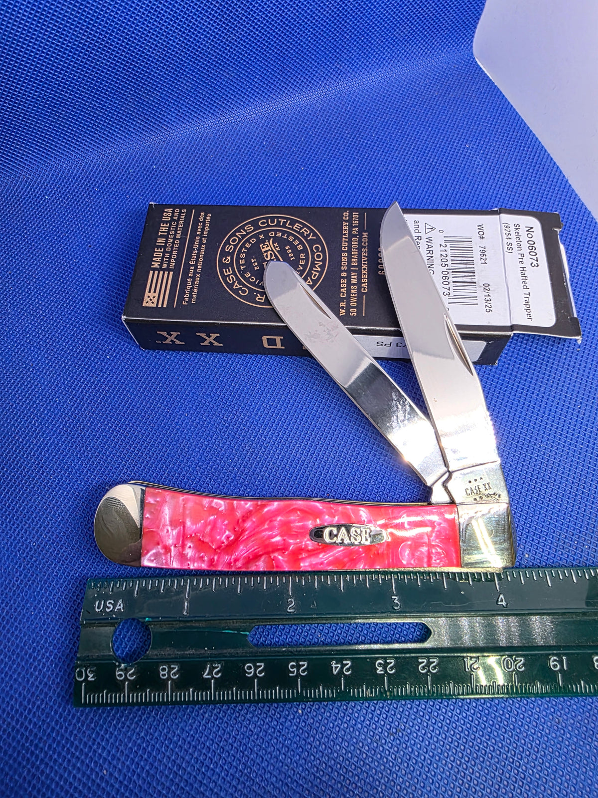 Case XX Corelon Trapper with Pink Salmon Handles  - 6073-PS