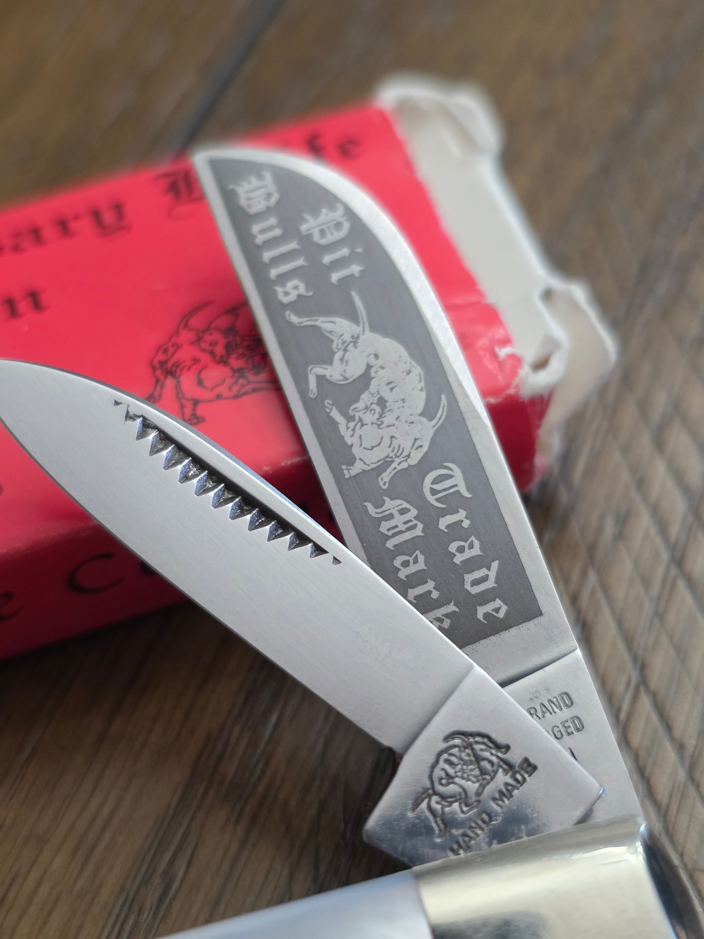 Bulldog Brand Mother of Pearl Congress with Box Solingen Steel