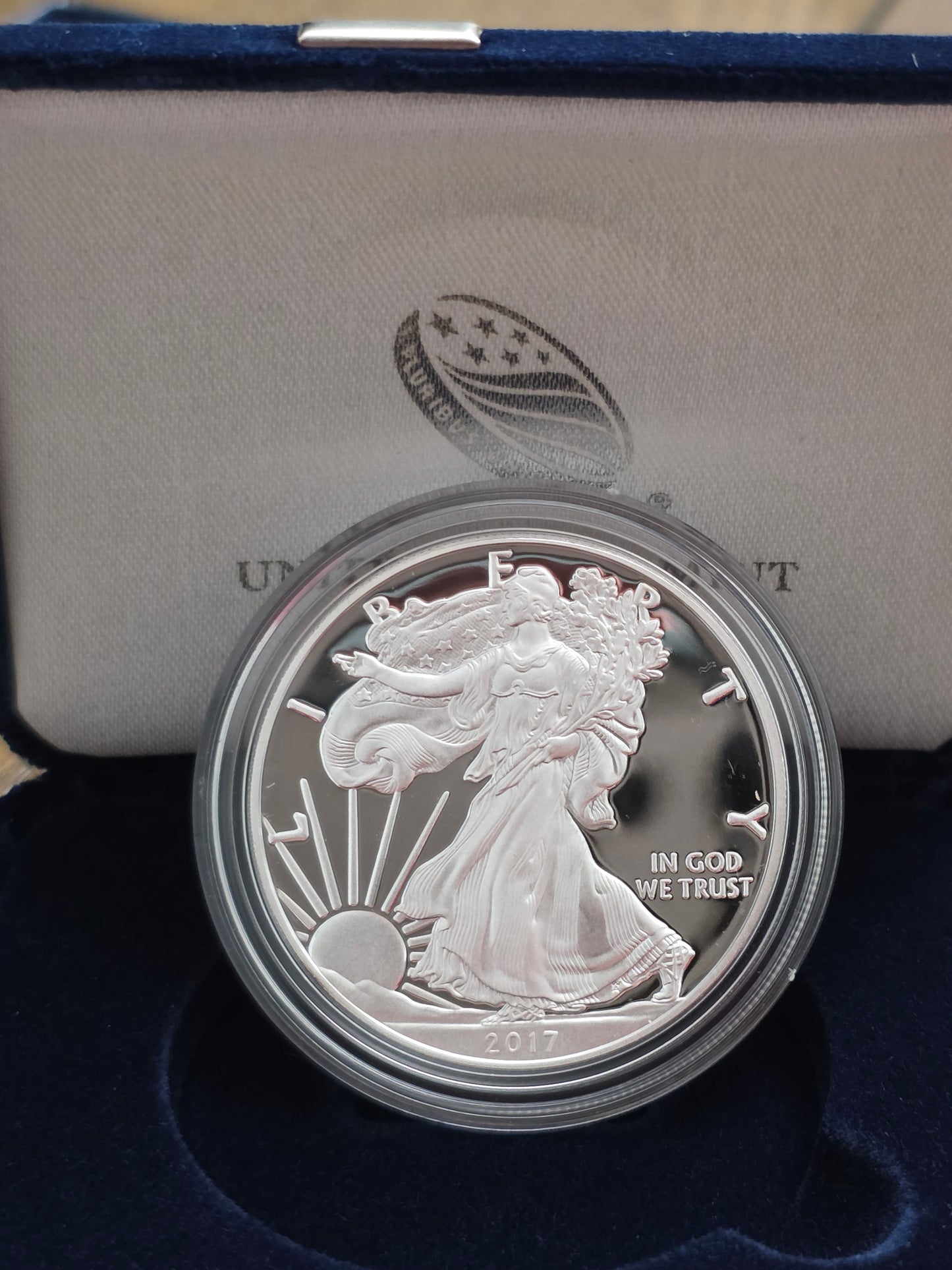 2017 SAE Proof Silver American Eagle $1 New in Box