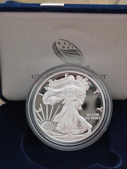 2017 SAE Proof Silver American Eagle $1 New in Box
